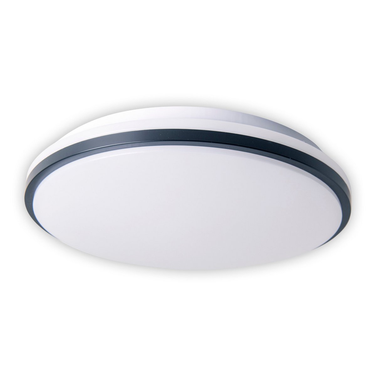 LED -plafondlamp "Irvine", metalen plafondlamp, wit, wit, met stevig ingebouwde LED's, voor eetkamer, woonkamer, hal of kantoor, Ø30,5 cm