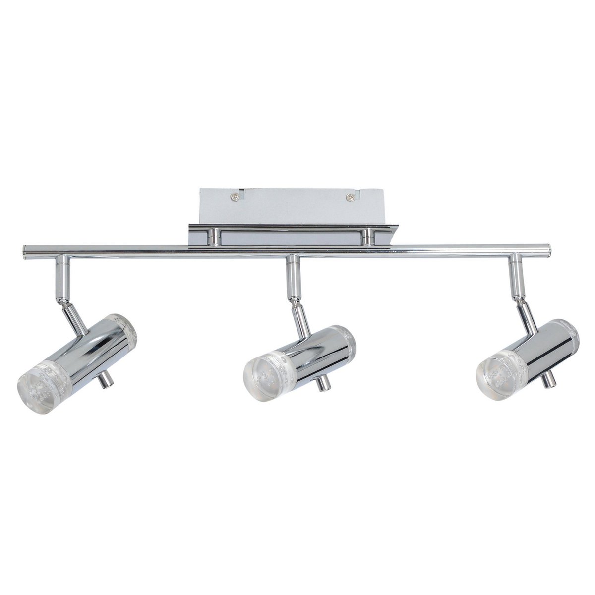 LED -plafondlicht "Garda" 46 cm lang, met geïntegreerde LED's, gemaakt van chroom -gekleurd metaal en acryl