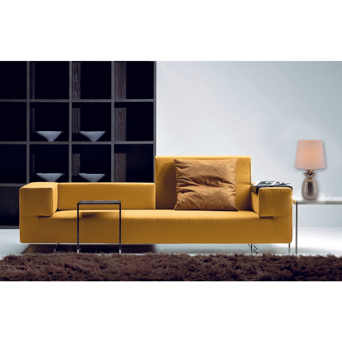 Keramische tafellamp "ananas", keramische tafellamp met chroomkleurig glazuur en wit stofscherm, met E14-aansluiting, voor eetkamer, woonkamer, gang of kantoor, 45 cm hoog