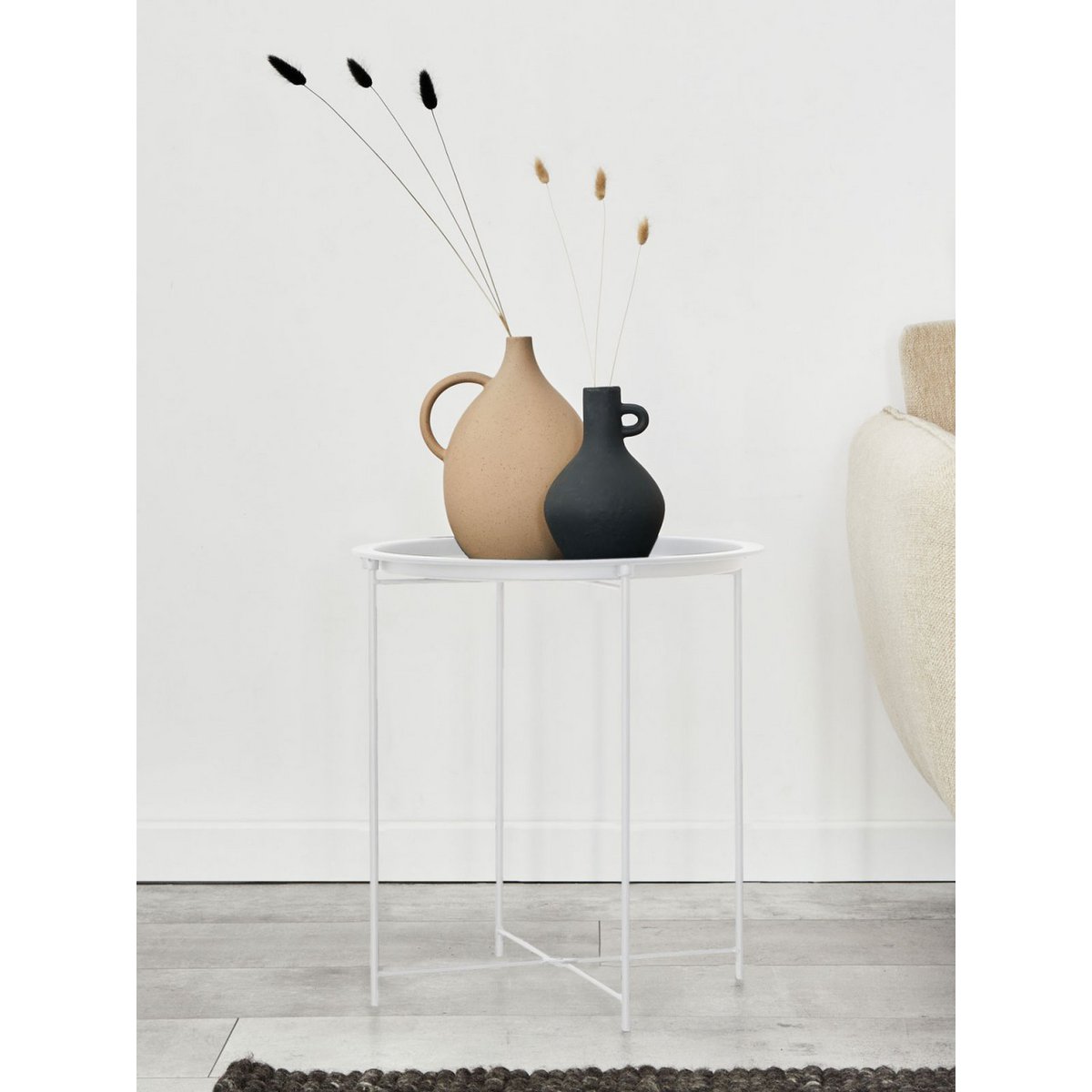 Bijzettafel Ø 47 H 51 2. Kies Tuintafel Balkon Tabel Terasses Tabel Ronde Alberta Metaal Small Ver