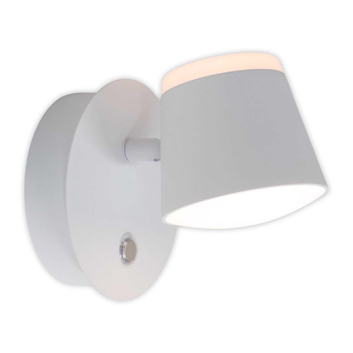 Snaveleloos wandlicht ", ongeveer 12 x 14,5 cm, gemaakt van wit metaal, voor binnen