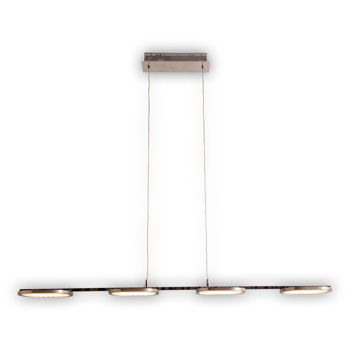 LED hanglamp "balk" gemaakt van metaal en plastic in stalen blank, met geïntegreerde LED