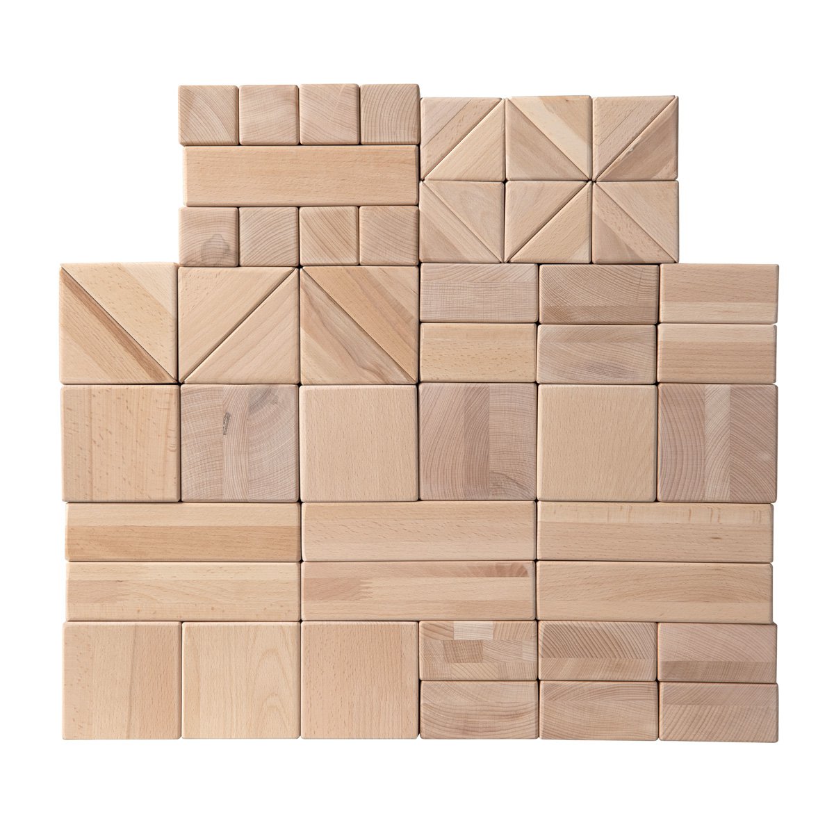 Van Dijk Toys Haagse blokkenset / houten blokken set 10cm (Kinderopvang kwaliteit)
