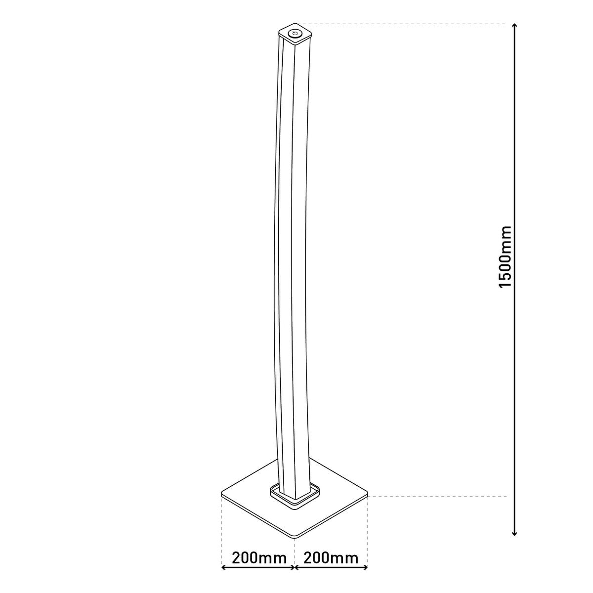 LED vloerlamp "Dubai"