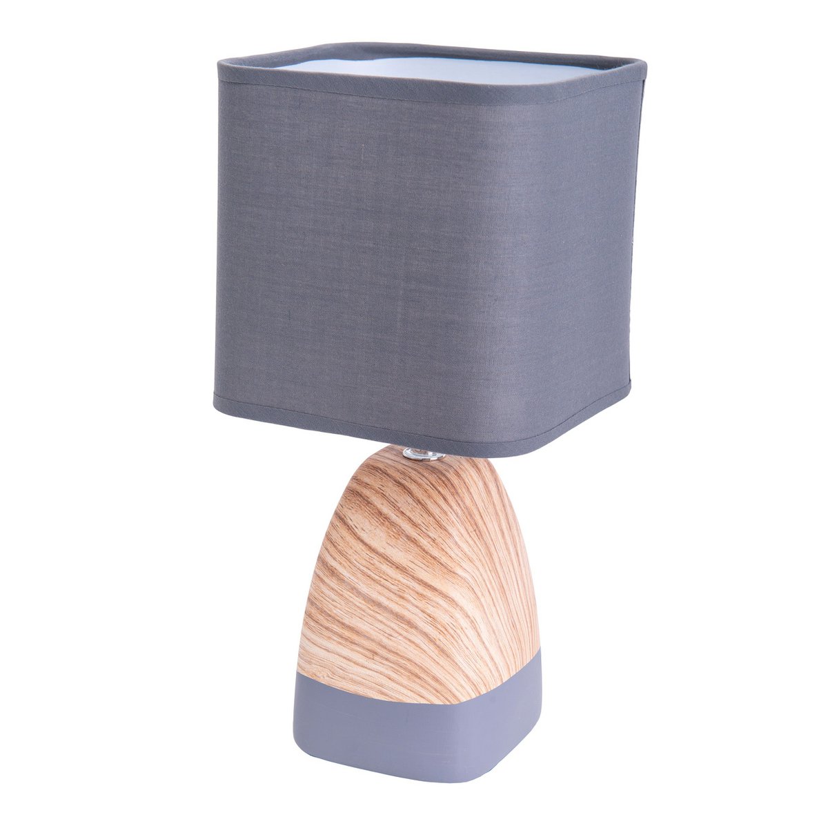 Ceramict Table Lamp "Cremona" gemaakt van keramiek in bruin/grijs met E14 -aansluiting, tafellamp voor woonkamers 31 cm hoog