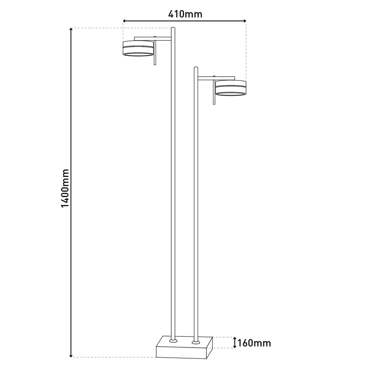 LED vloerlamp "Triberg"