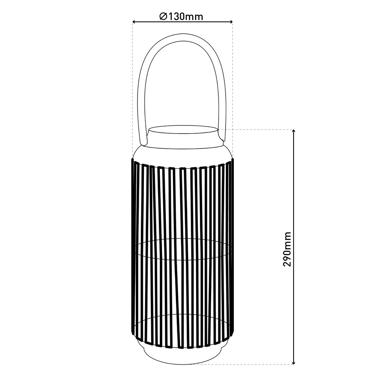 LED ZONNELIJKE LICHT "KORBINIAN" voor tuin en terras, decoratieve lamp gemaakt van metaal met jutespanning in de natuur, LED's stevig geïnstalleerd zonnelamp voor buiten 29 x 13 cm