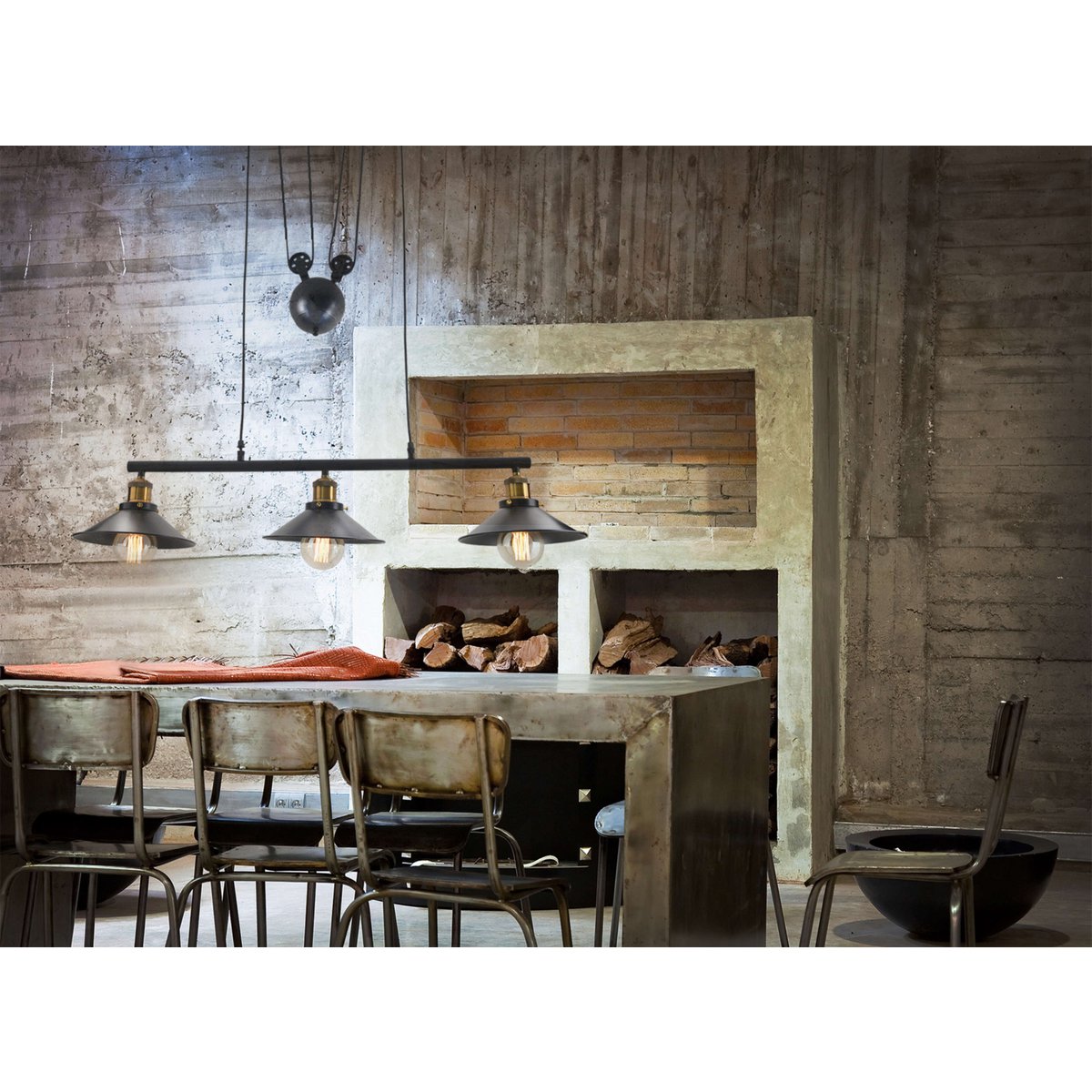 3-weg hanglamp "Cottage"