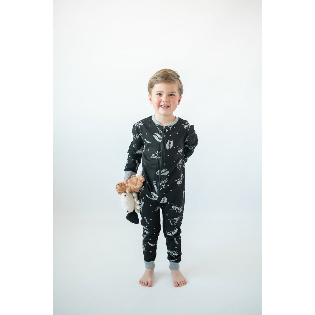 Super Boy F&D rompertje kinderen | Zwart