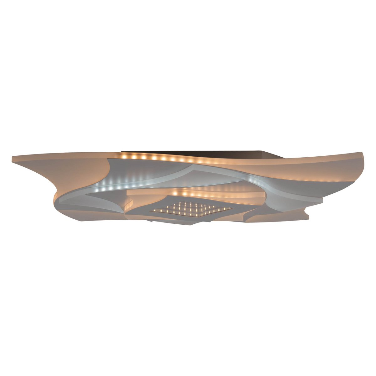 LED -plafondlamp 3D -effect "liora" Ø 48 cm, met veel functies, waaronder afstandsbediening