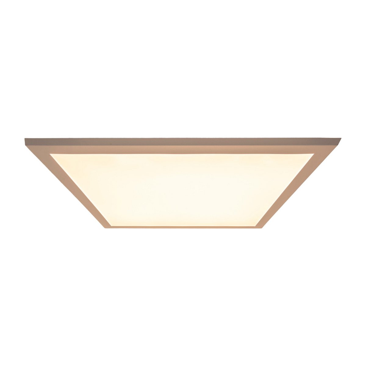 LED -paneel plafondlamp "Nico", functionele metalen plafondlamp en plastic in het wit, met vaste LED's en vele functies, ideaal voor kantoor, oefening of workshop, ca. 59,5 x 59,5 cm