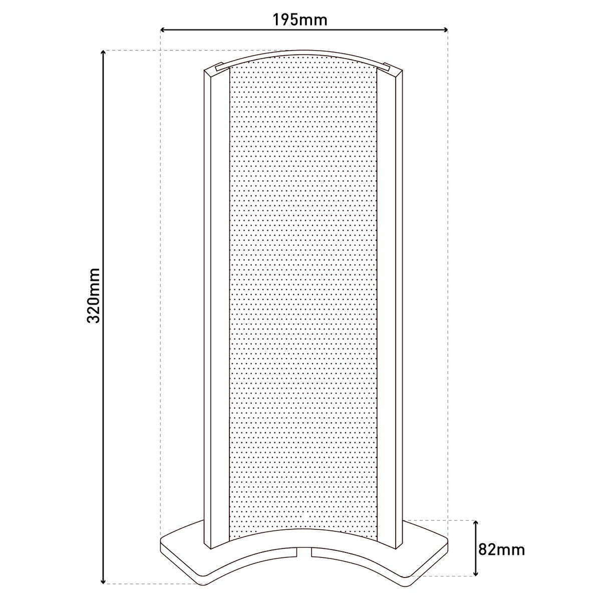 LED -tafellamp "Paul" gemaakt van metaal en acryl met stevig geïnstalleerde LED's, 32 cm hoog