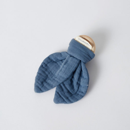 OrganicEra Biologische Mousseline Bijtring, Indigo