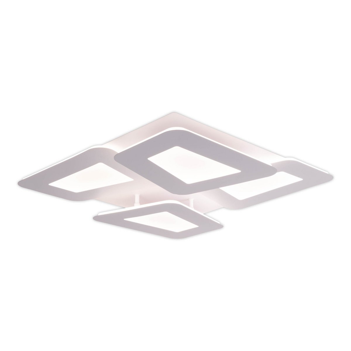 LED -plafondlamp "SIMEN" 48 x 48 cm, metaal en plastic, wit, geïntegreerde LED's, warm wit