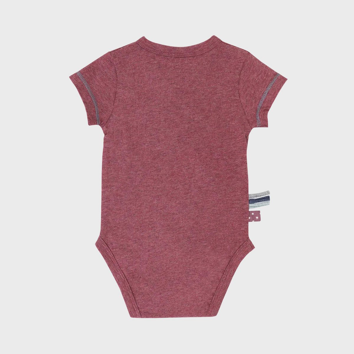OrganicEra Organic Baby S/S Kimono body, bordeaux