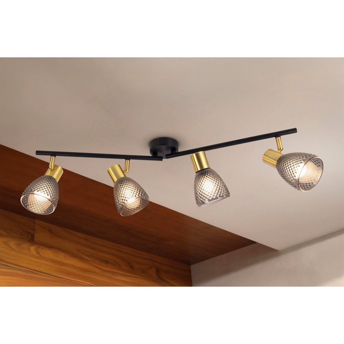 4er spot plafondlamp "Lindita" exclusief lampen