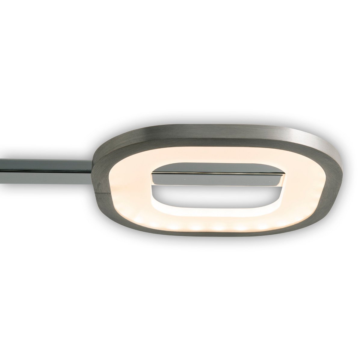 LED hanglamp "balk" gemaakt van metaal en plastic in stalen blank, met geïntegreerde LED
