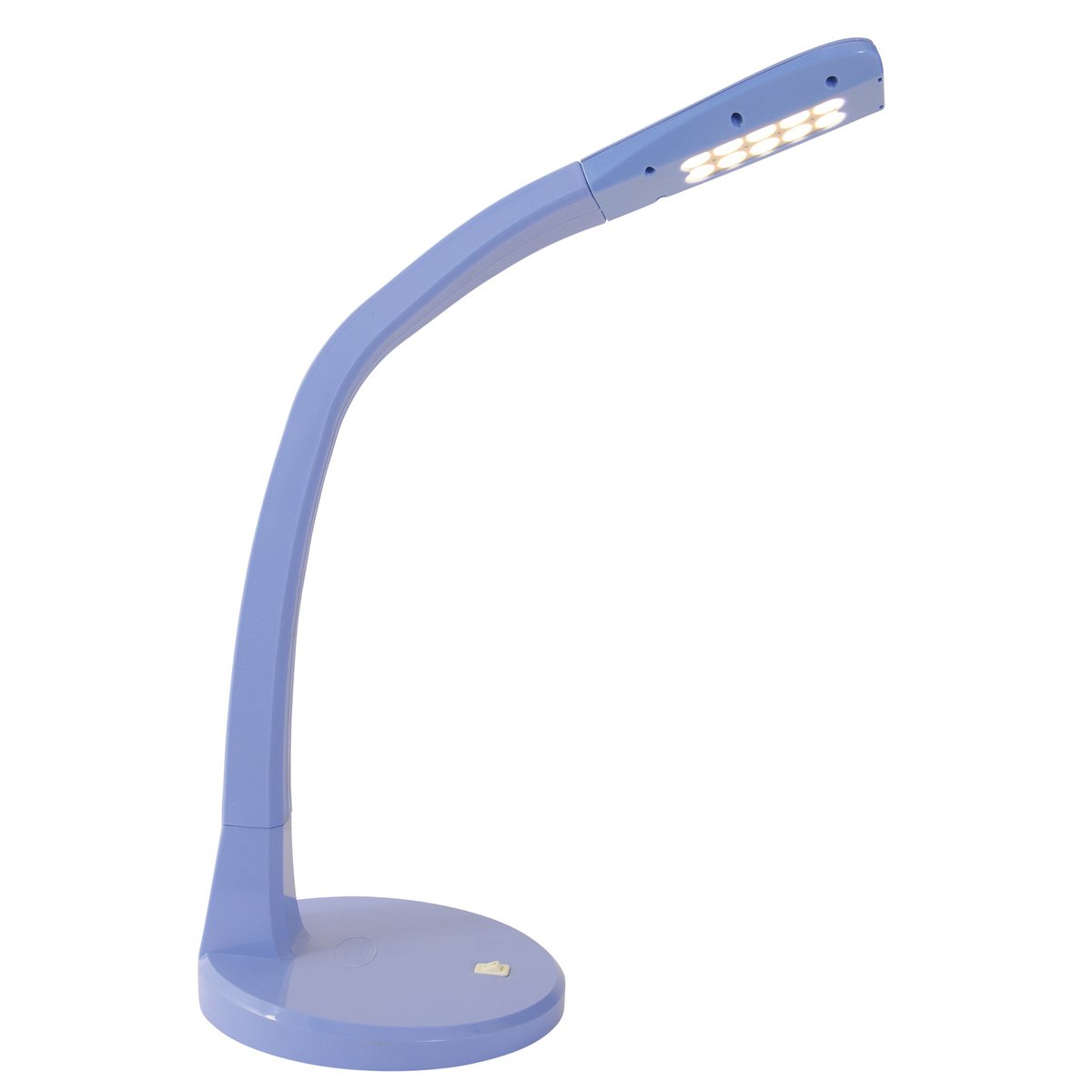 LED -tafellamp "Tim" lichtblauw, plastic en siliconen, 48,5 cm hoog