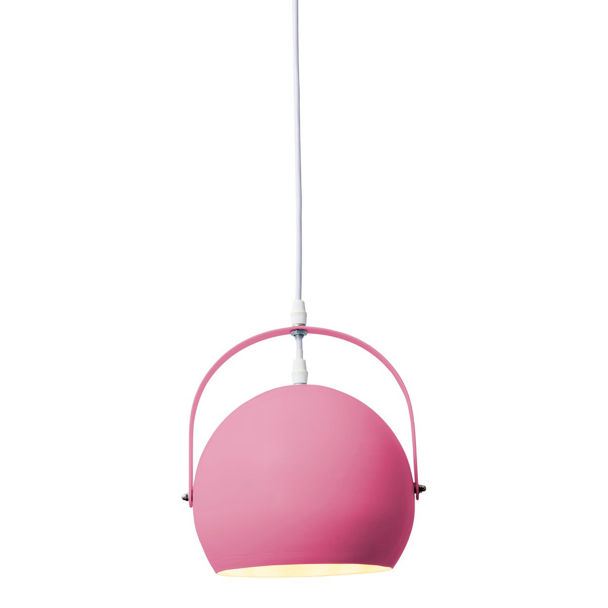 Hanger lamp "Colorado" roze Ø ca. 25 cm, metaal, E27 -aansluiting, verlichting voor woonkamer, eetkamer, kinderkamer
