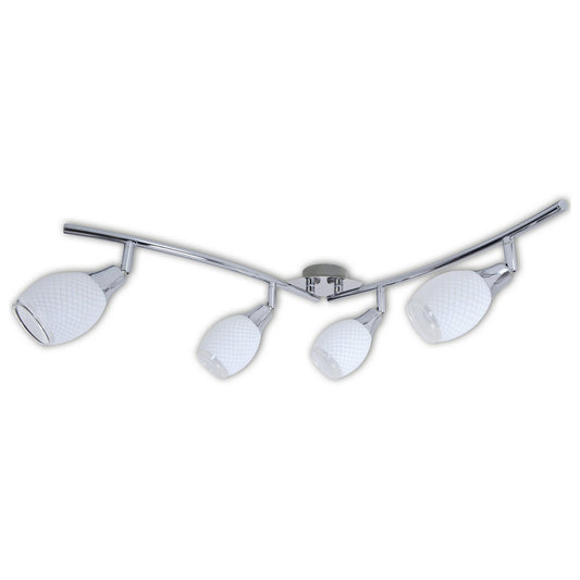 4 LED wand- en plafondrail "Rome"