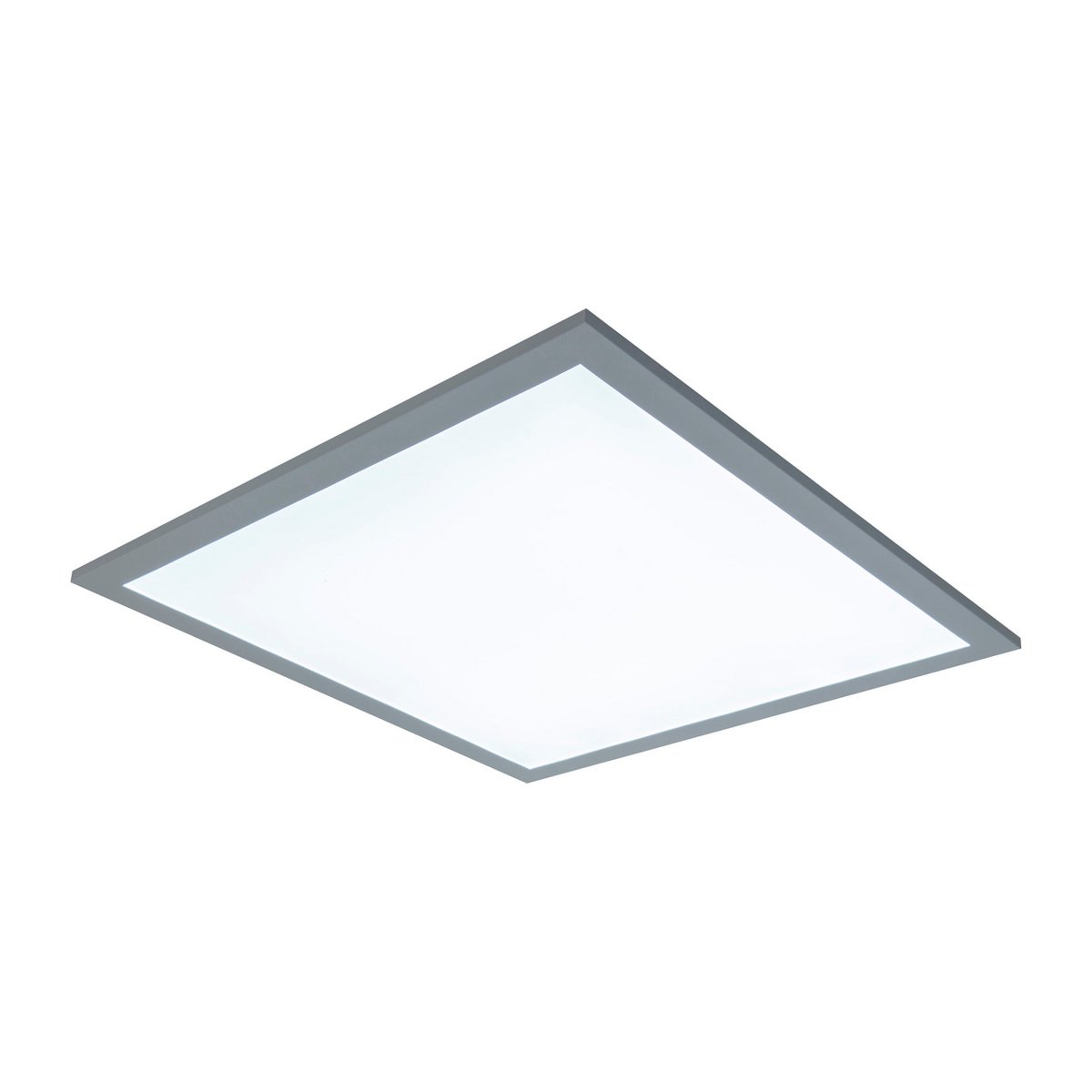 LED -paneel plafondlicht "Nico", functionele metalen plafondlamp en plastic in het wit, met vaste LED's en vele functies, ideaal voor kantoor, oefening of workshop, ca. 45 x 45 cm