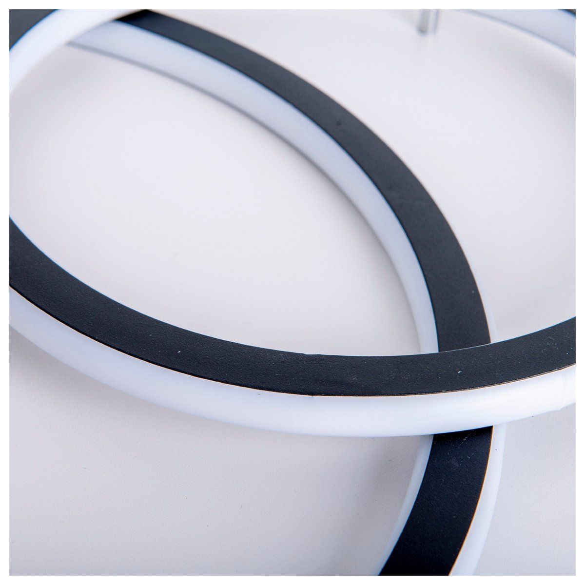 LED -plafondlamp "Kirk", gemaakt van metaal in zwart, geïntegreerde LED's, verlichting voor woonkamer, kantoor of toegangsruimte