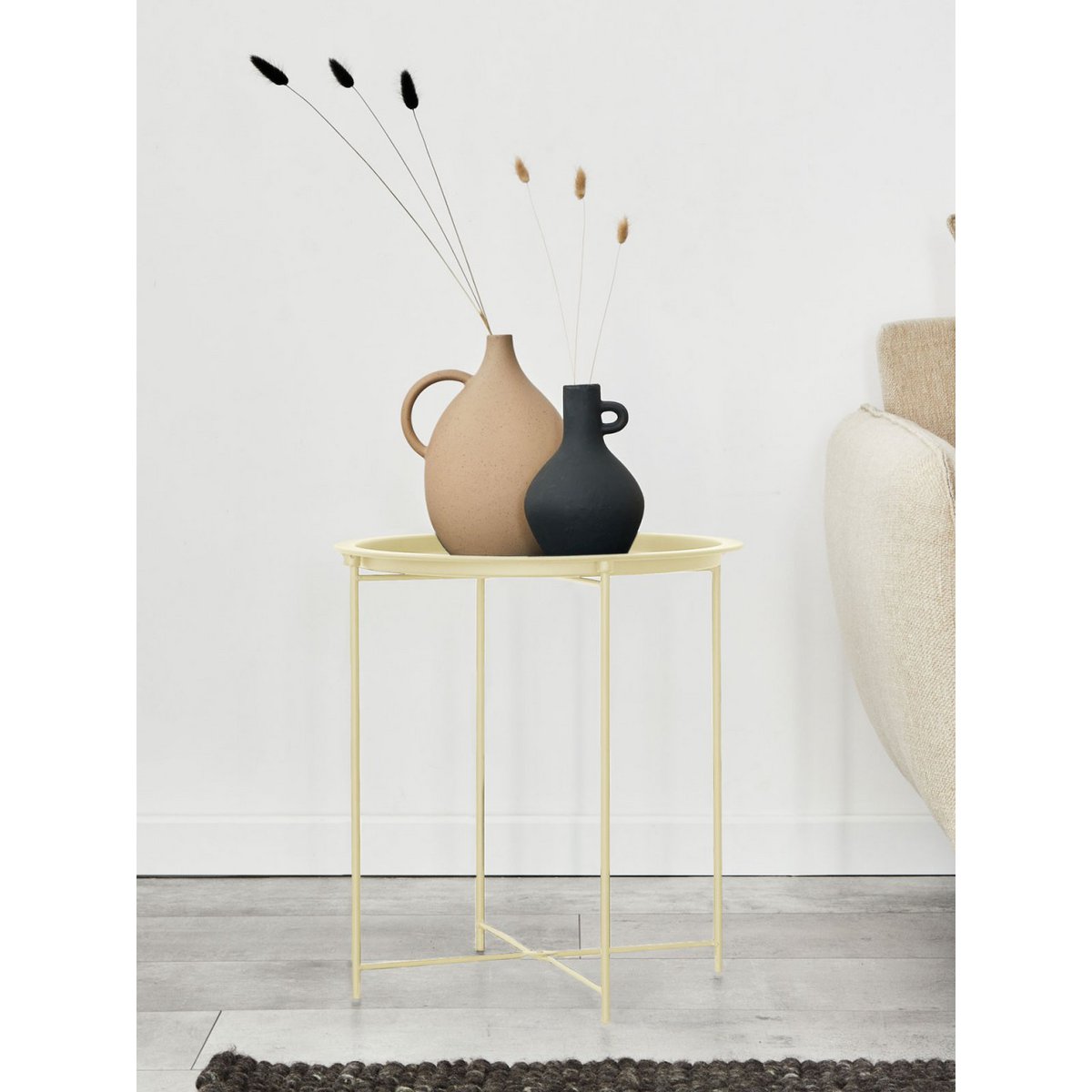 Bijzettafel Ø 47 H 51 2. Kies Tuintafel Balkon Tabel Terasses Tabel Ronde Alberta Metaal Small Ver