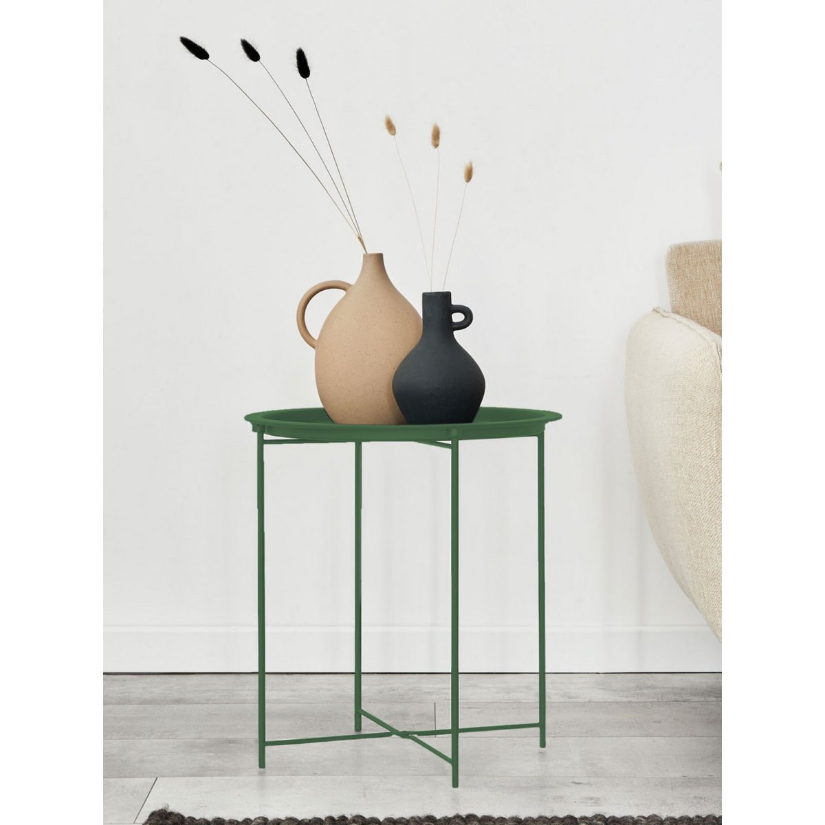 Bijzettafel Ø 47 H 51 2. Kies Tuintafel Balkon Tabel Terasses Tabel Ronde Alberta Metaal Small Ver