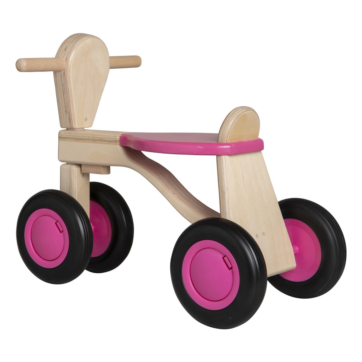 Van Dijk Toys berken houten loopfiets vanaf 1 jaar - Roze