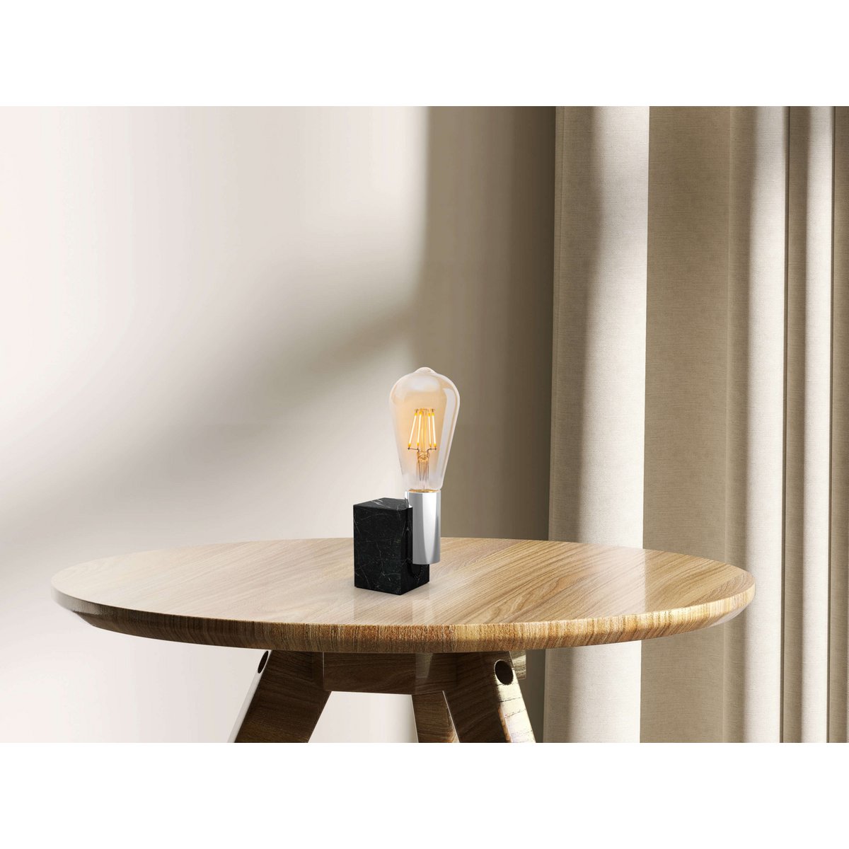LED-lampen van 4 set E27 versie 4 watt, gemaakt van metaal en glas, warm wit