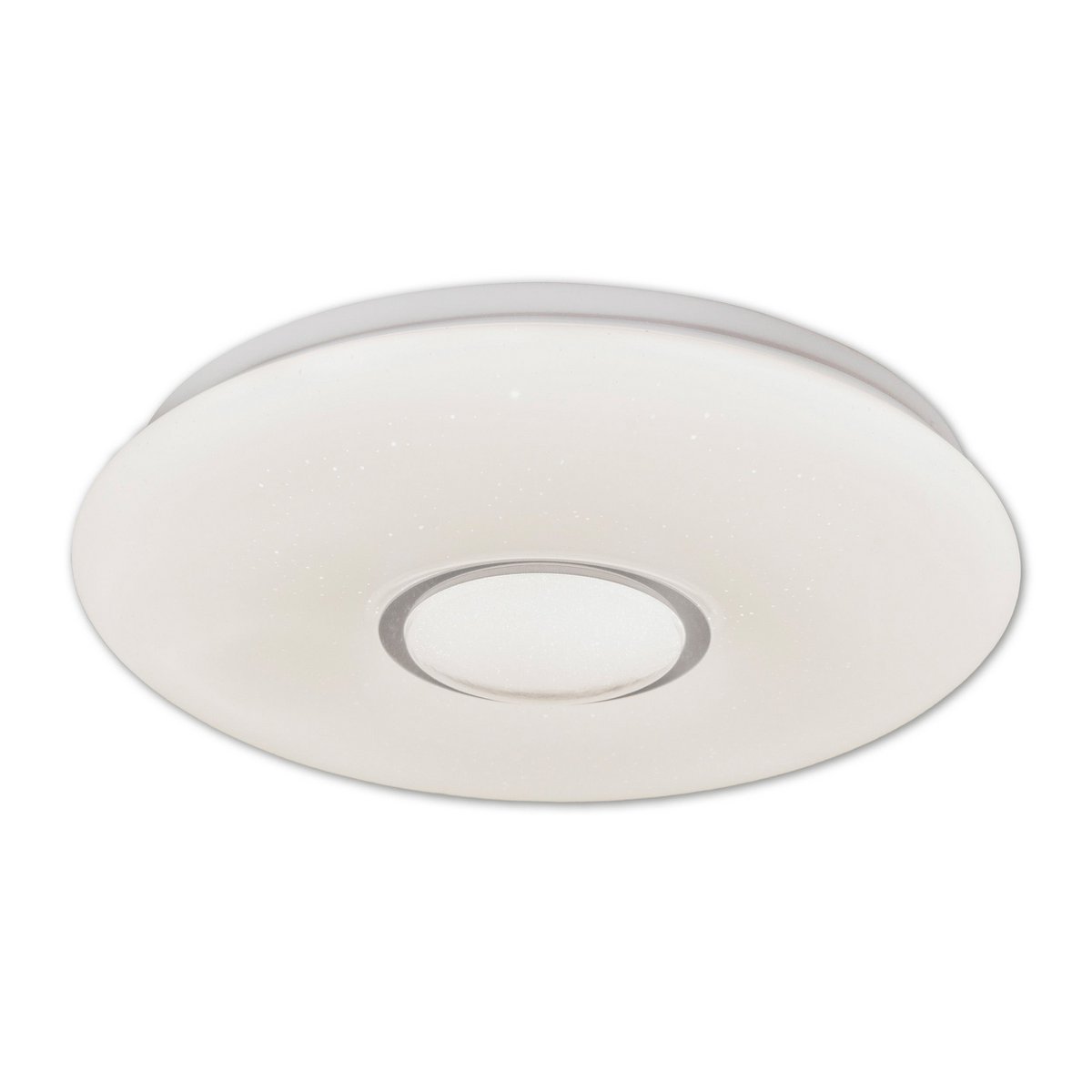 LED -plafondlicht "" Picton "Ø 31 cm gemaakt van metaal en plastic, warm wit licht met kristaleffect, met stevig ingebouwde LED's verlichting voor woonkamers of kantoor