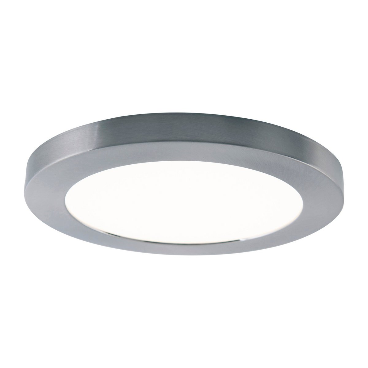 LED -plafondlamp "bonus", functie, metalen plafondlamp en plastic, ringen in chroom en wit kunnen worden gewijzigd, met stevig ingebouwde LED's, 22,5 cm diameter