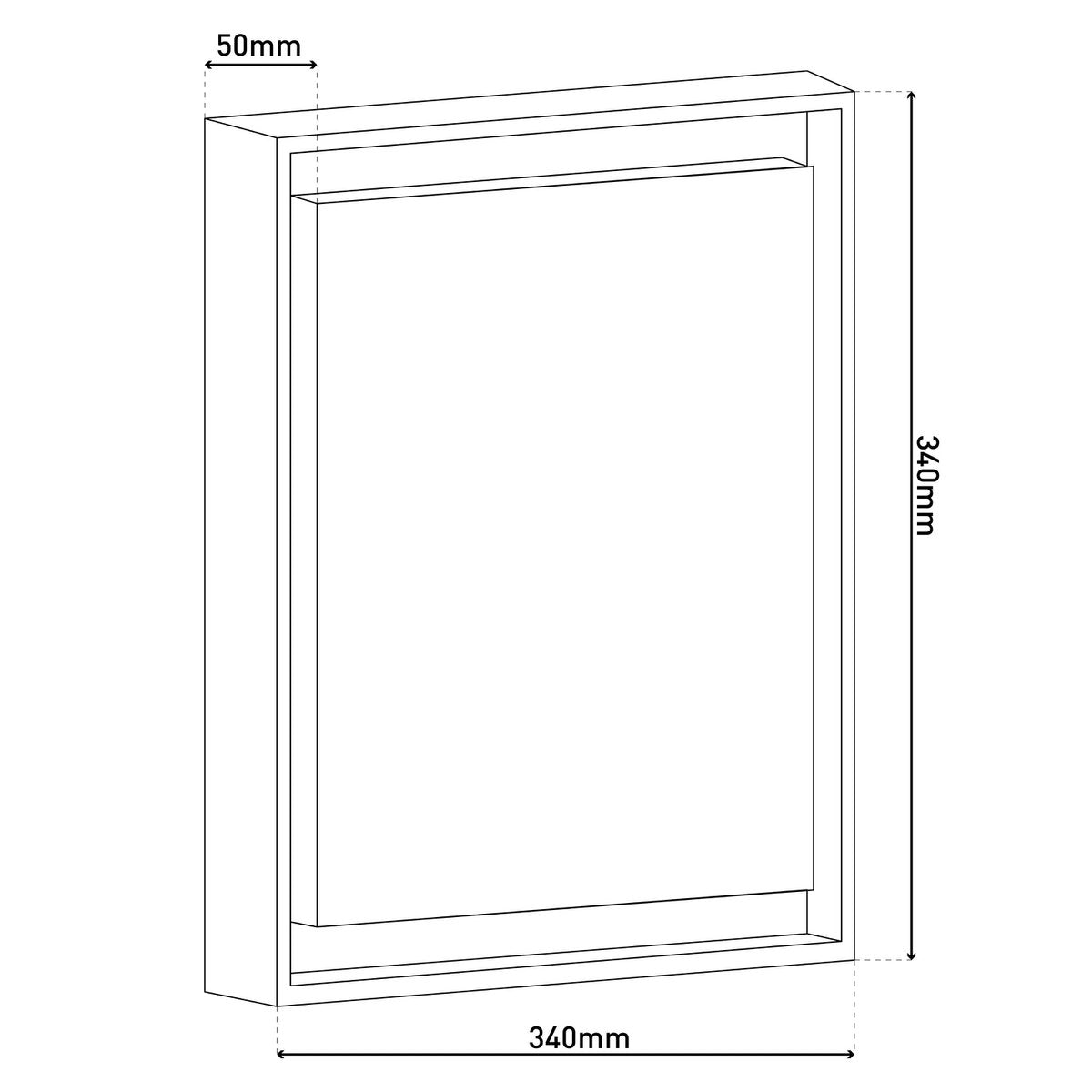 LED buiten wandlamp IP54 "Mio" s:34cm
