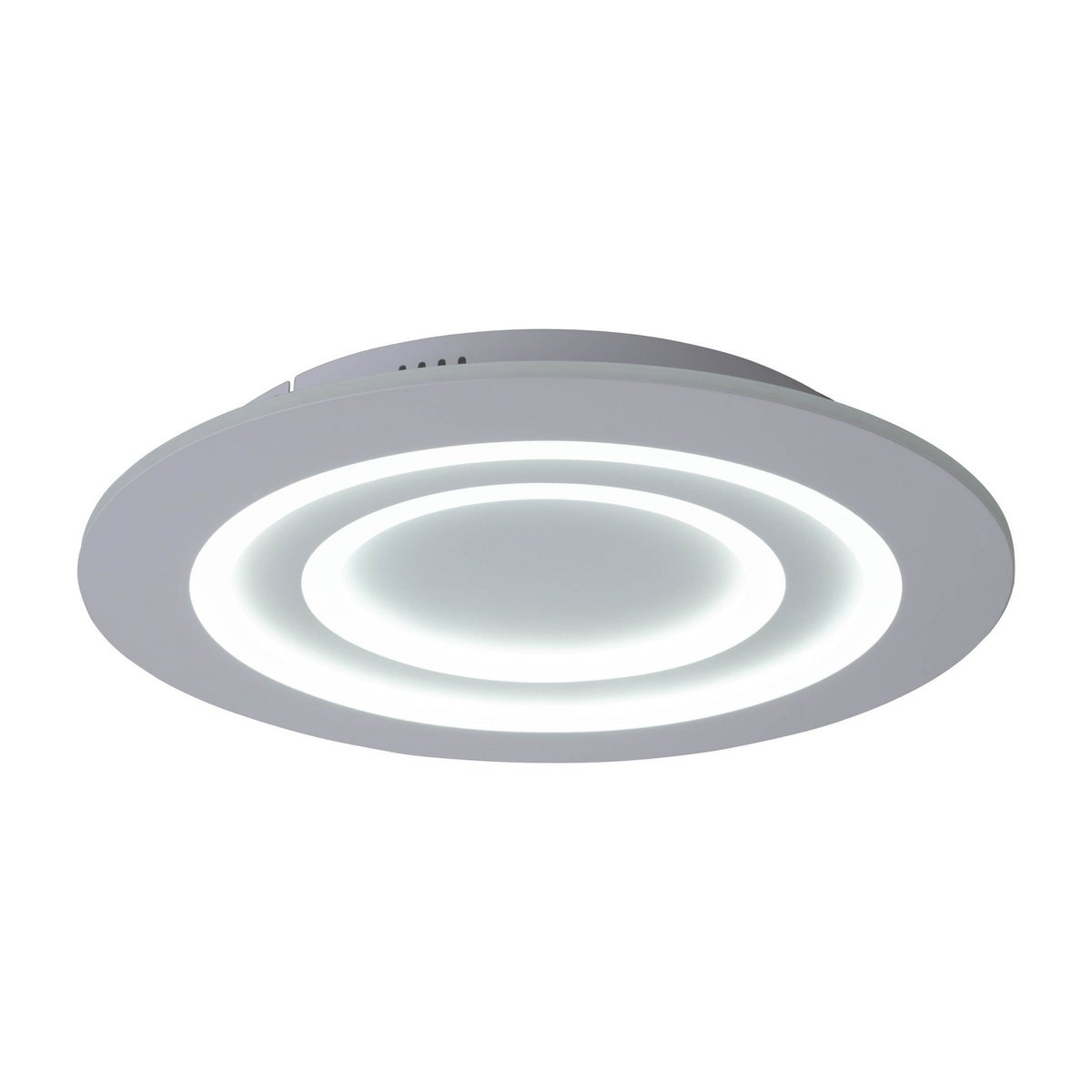 LED-plafondlicht "mirel" Ø 50 cm, 6 cm hoog, metaal en plastic in wit, geïntegreerde LED's, 2400 lm, dimmable, CCT-functie 3000-6500 K, RGB kleurverandering