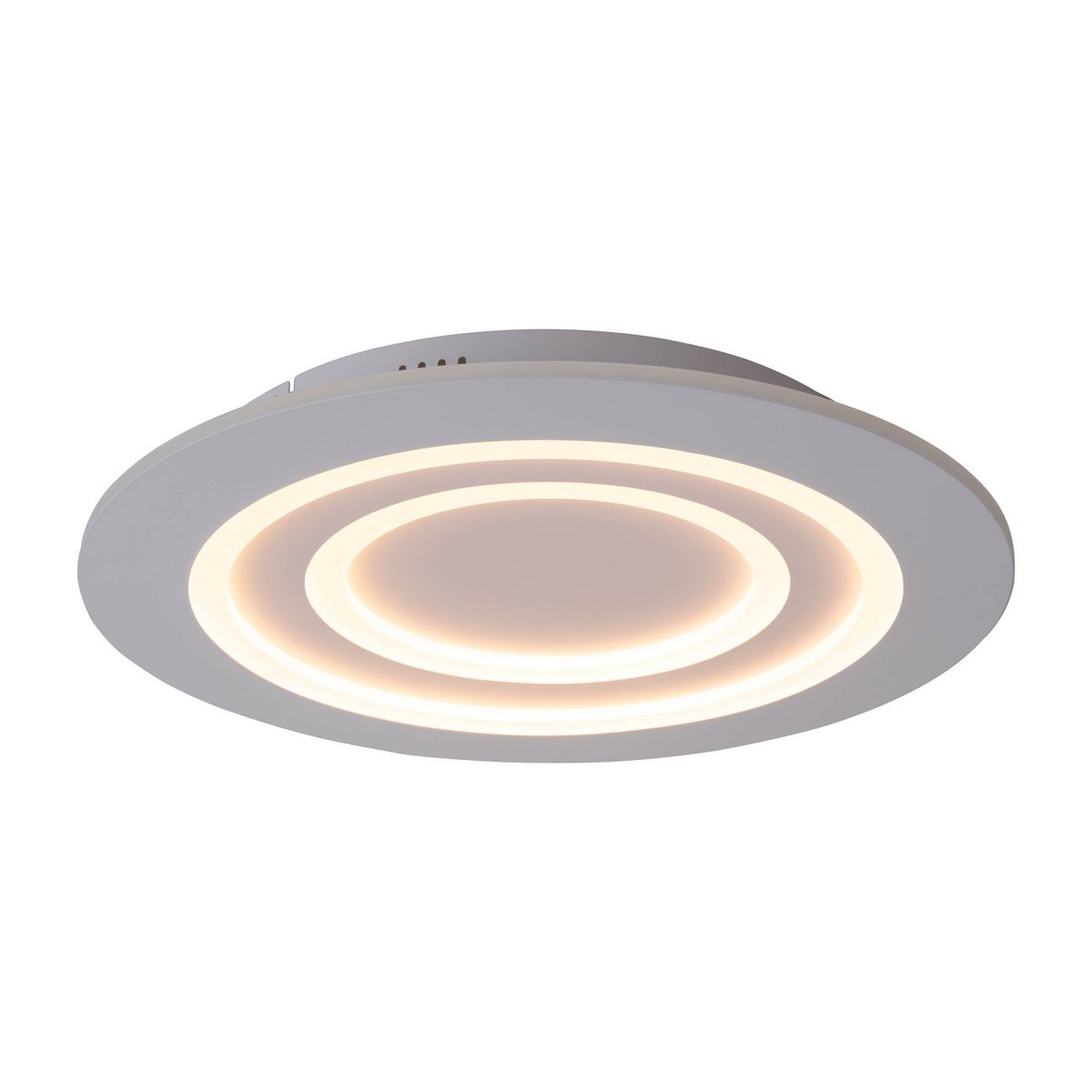 LED-plafondlicht "mirel" Ø 50 cm, 6 cm hoog, metaal en plastic in wit, geïntegreerde LED's, 2400 lm, dimmable, CCT-functie 3000-6500 K, RGB kleurverandering