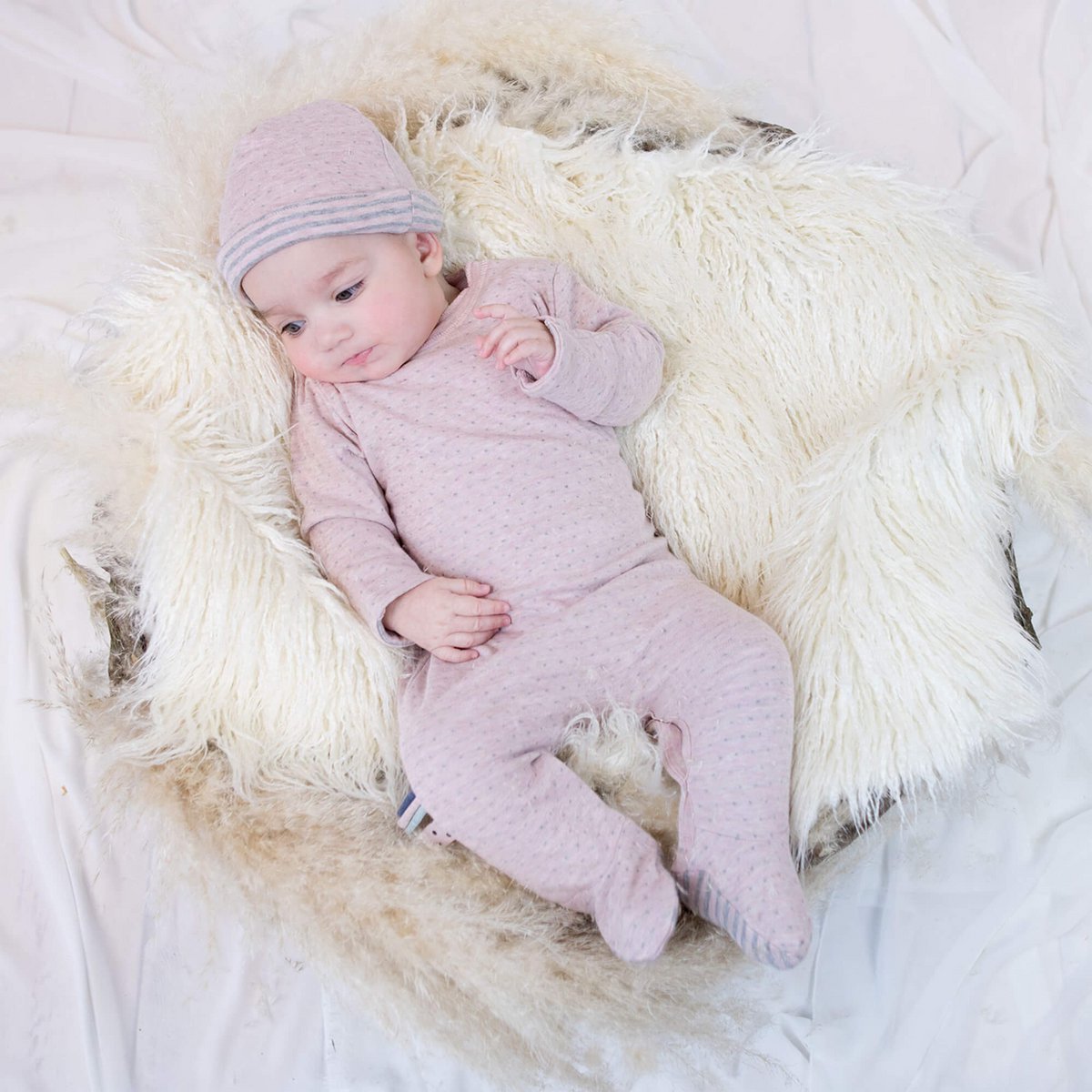 OrganicEra Biologisch slaappakje voor baby's, roze
