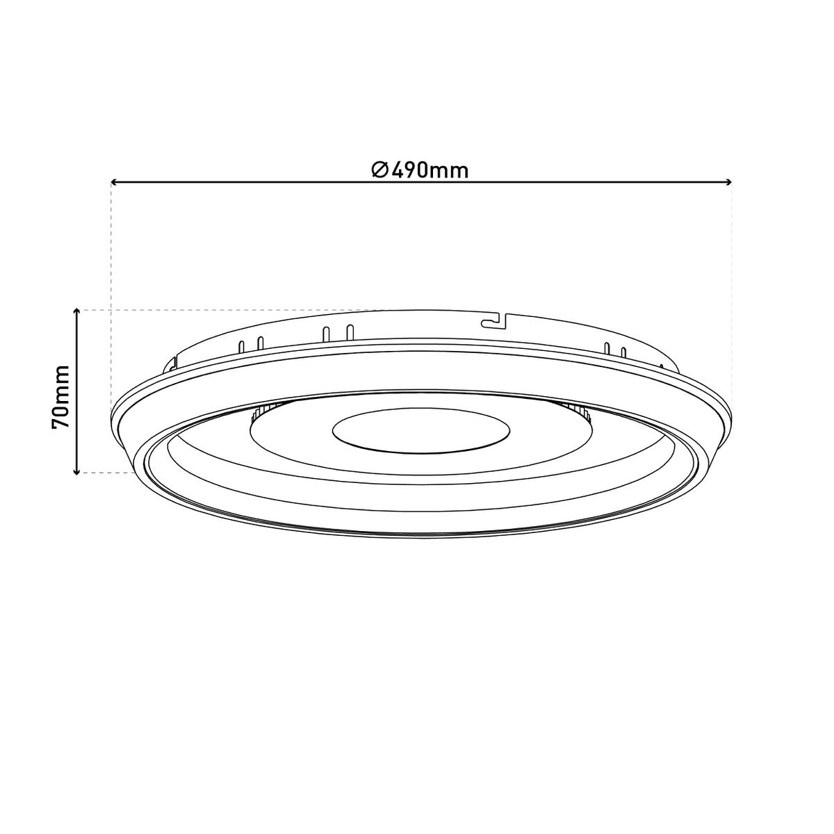 LED -plafondlicht "EVA" D: 49cm