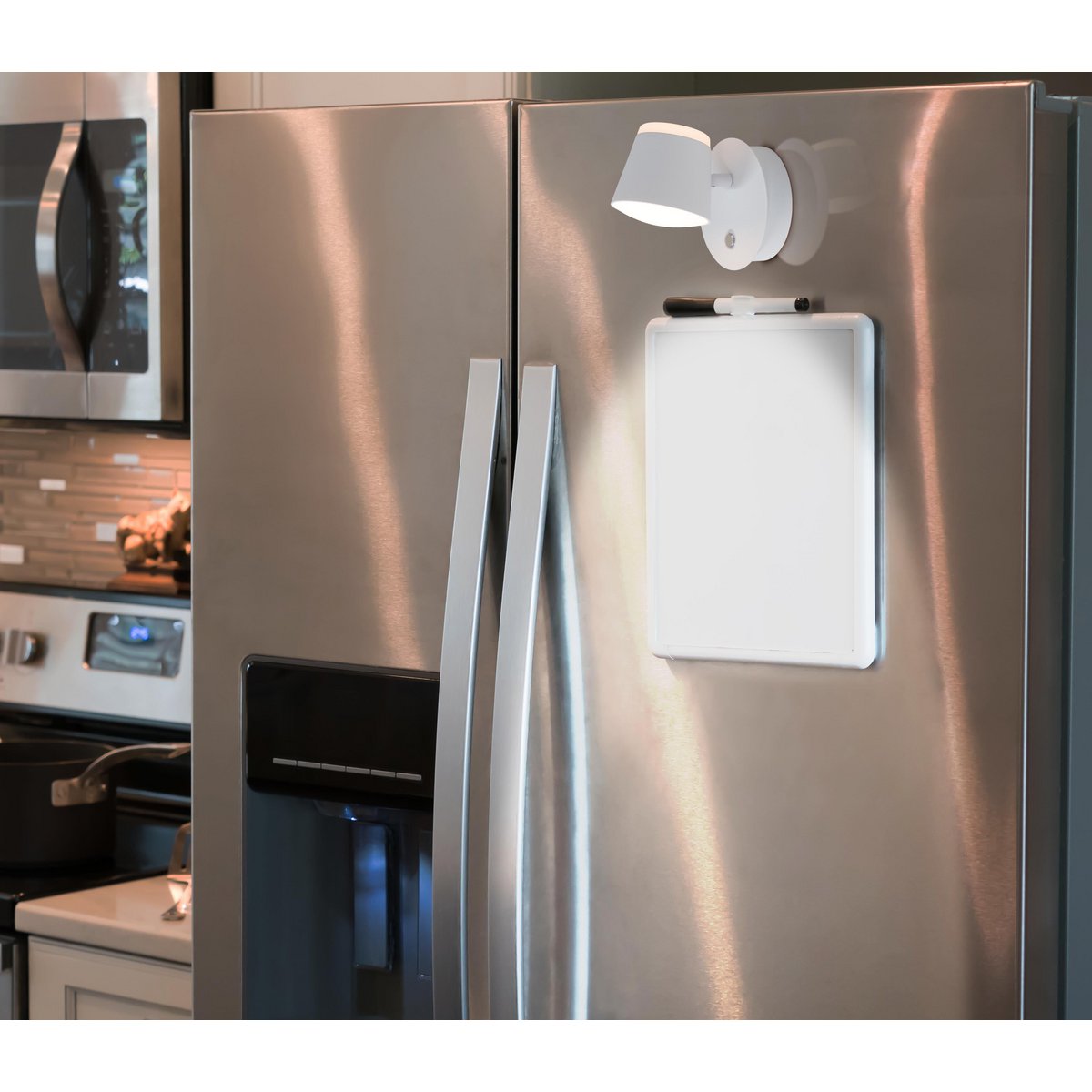 Snaveleloos wandlicht ", ongeveer 12 x 14,5 cm, gemaakt van wit metaal, voor binnen