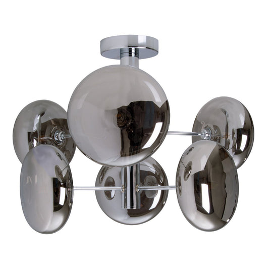 Plafondlamp "Orion" Smoky, Ø Caug.