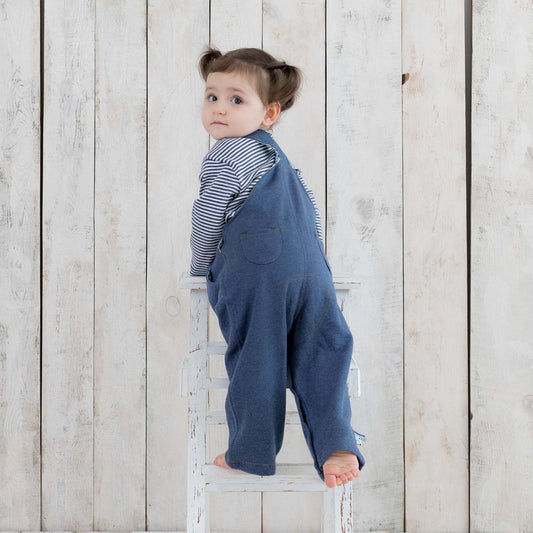 OrganicEra Biologische babytuinbroek, Indigo