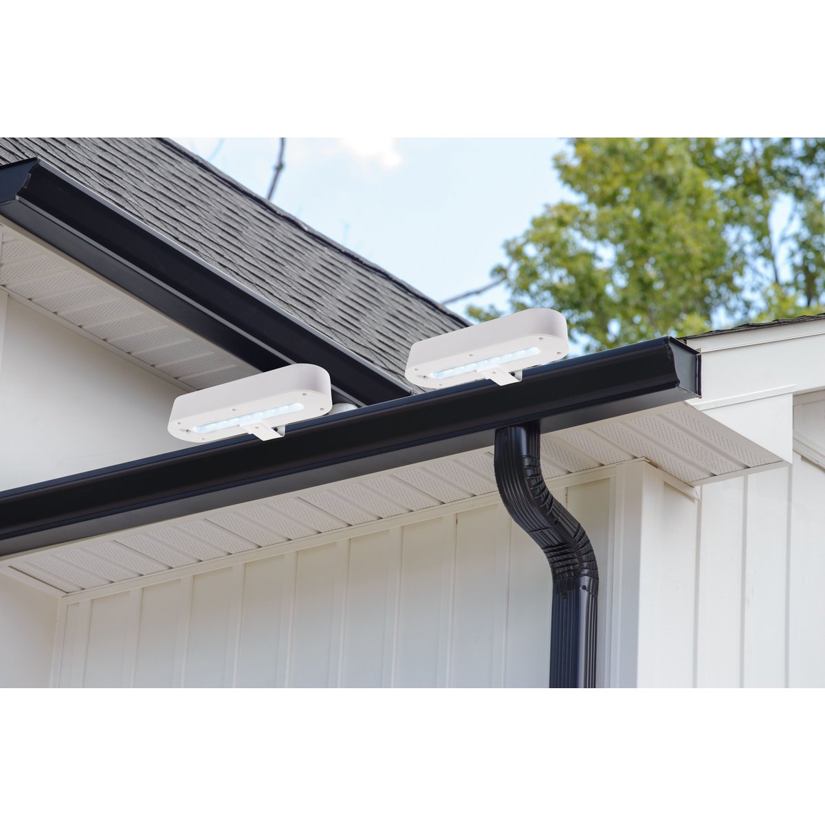 LED Solar Light "Garden Light" (2 Set) Wit, voor buiten, doel - metaal en plastic, wit, met geïntegreerde LED