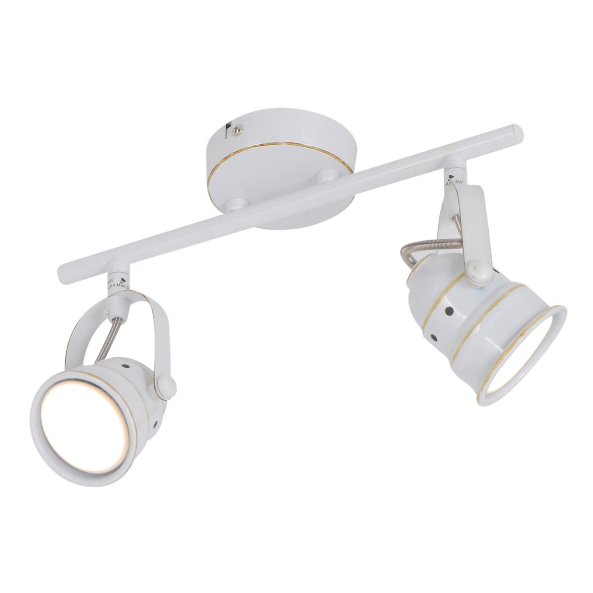 2 -Ser LED -plafondspot "Shabspo" 2x Gu10, Max.