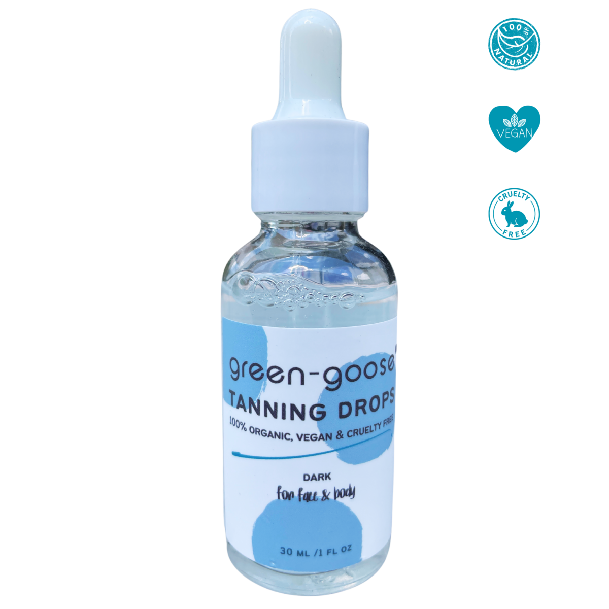 green goose Organic Tanning Drops - Dark - 30 ml
