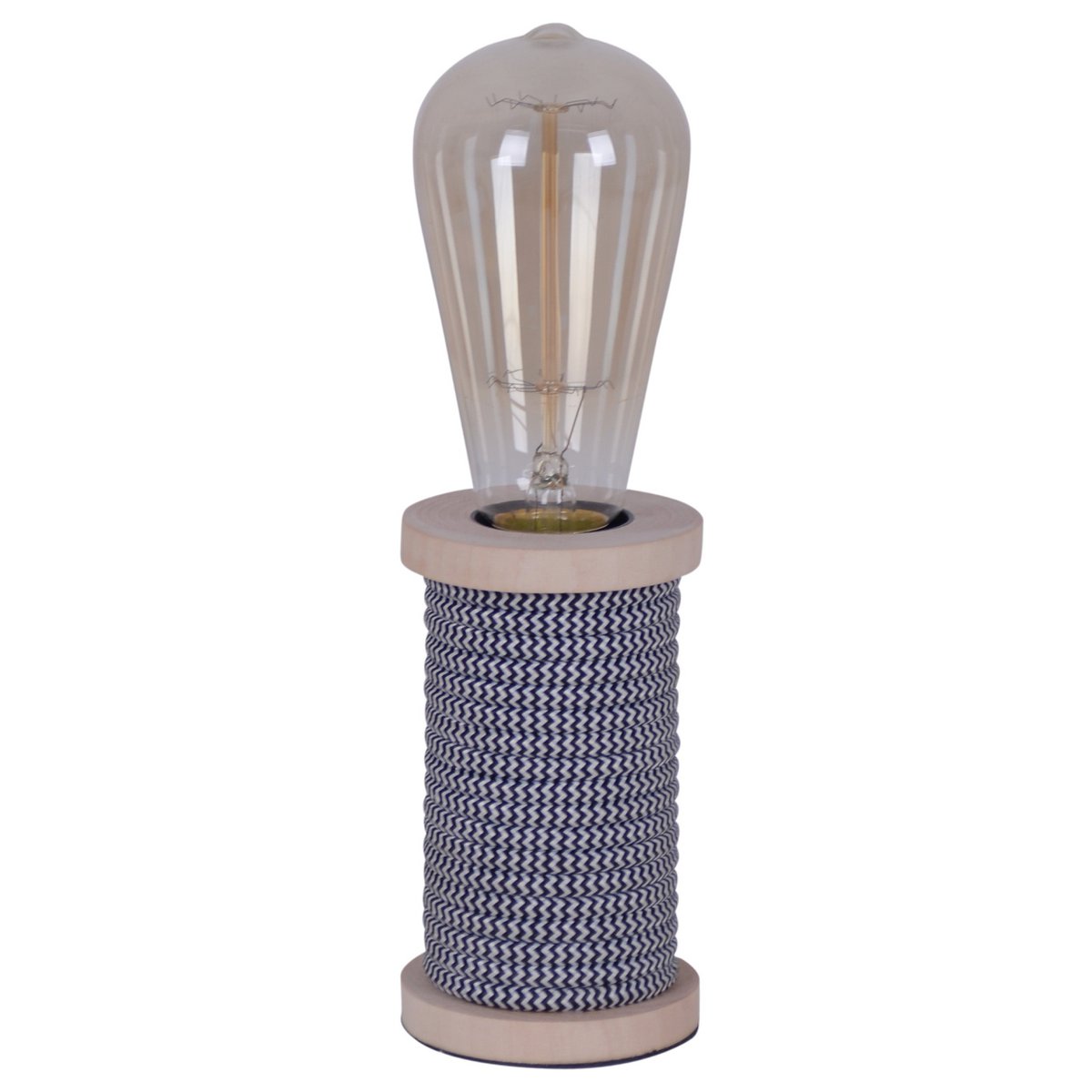 LED -tafellamp "Max" inclusief lamp zwart/wit H: 12 cm