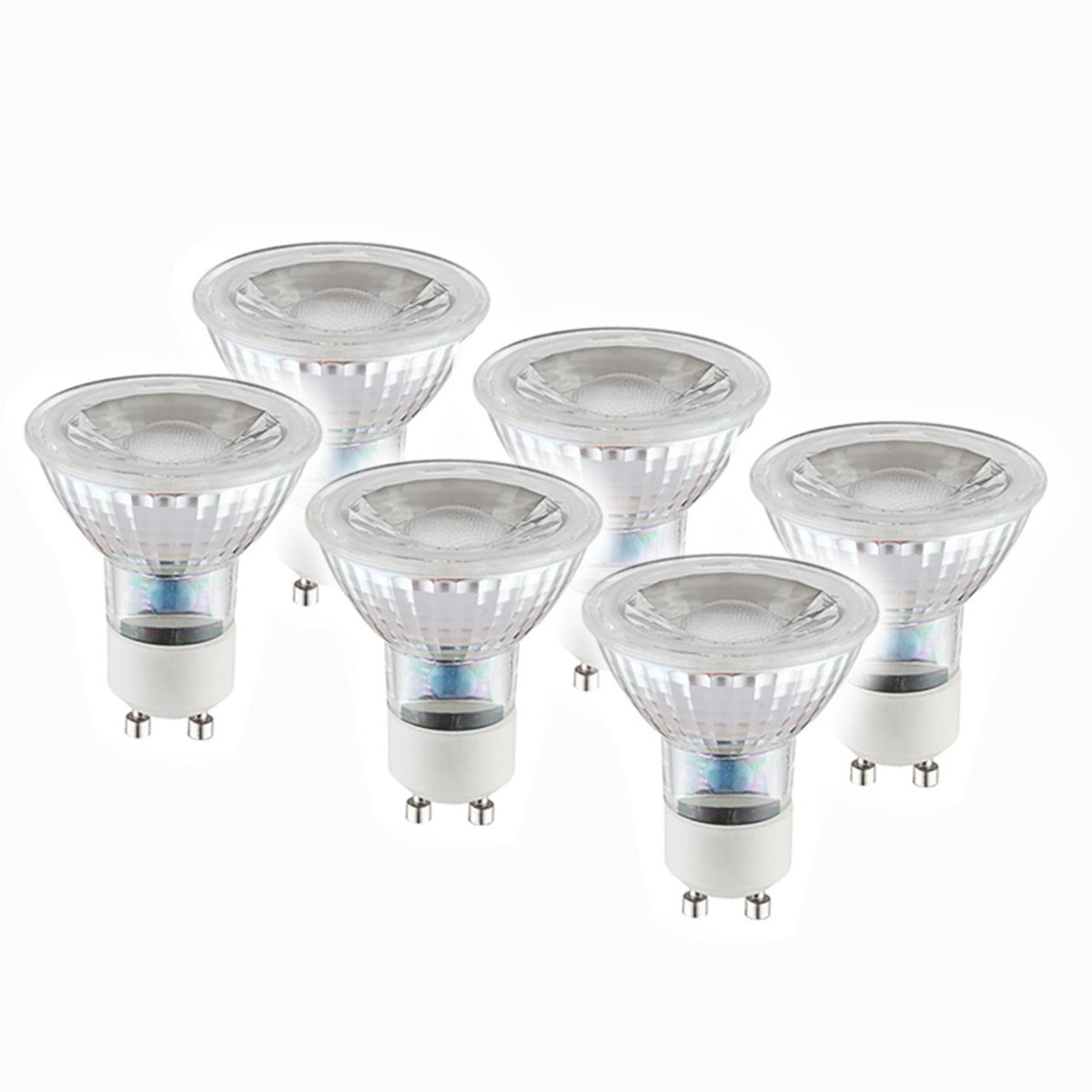 Set van 6 LED lampen GU10/5W "Marla"