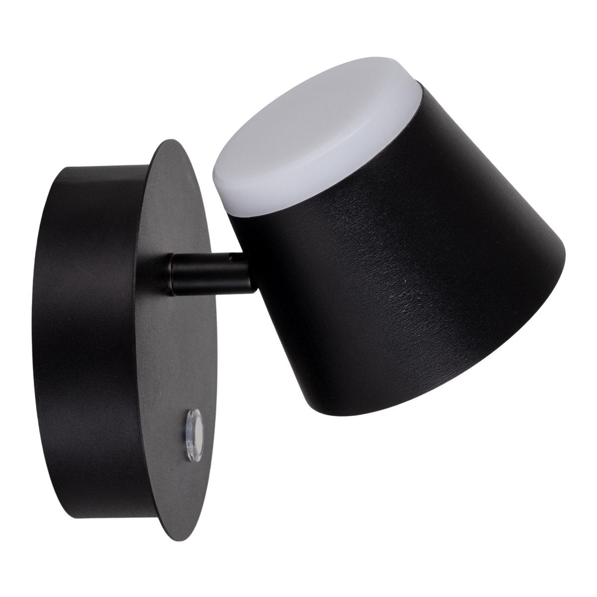 Wordeloos wandlicht "tondo" magnetisch, ca. 12 x 14,5 cm, gemaakt van black metal, voor binnen