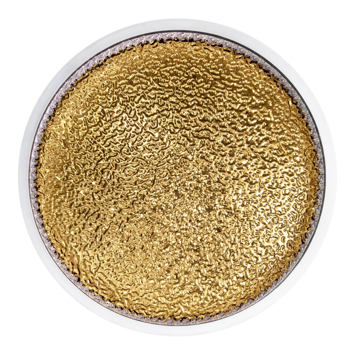 LED -plafondlamp Arany, plafondlamp gemaakt van metaal en plastic in zwart, met stevig ingebouwde LED's, dimbare, 40 cm diameter