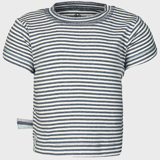 OrganicEra Organic Baby S/S T-shirt, Indigo gestreept