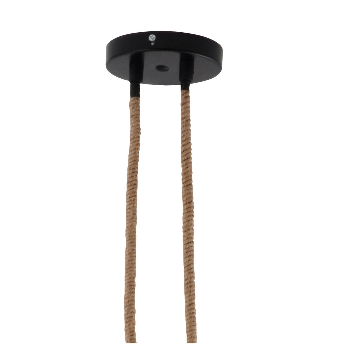 Metalen metalen Baldachin met 2 personen "Ontario" Decoratieve hanglamp gemaakt van metaal in alt-messing en jute, E27-versies, verlichting voor woonkamers of kantoor.