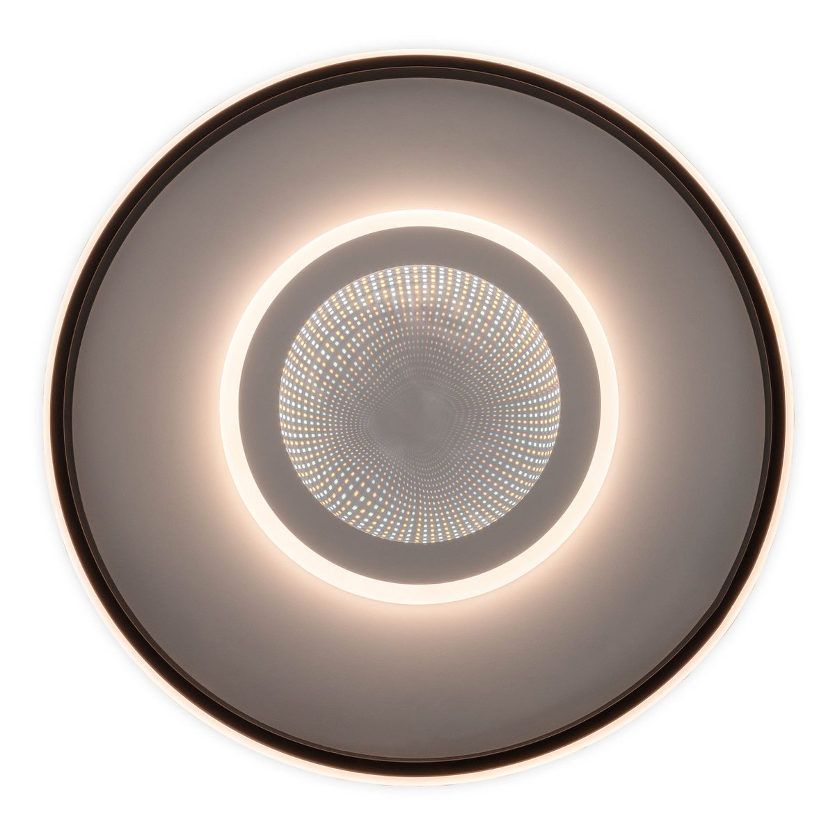 LED -plafondlicht 3D -effect "Redona" Ø 50 cm, met veel functies, inclusief afstandsbediening inbegrepen